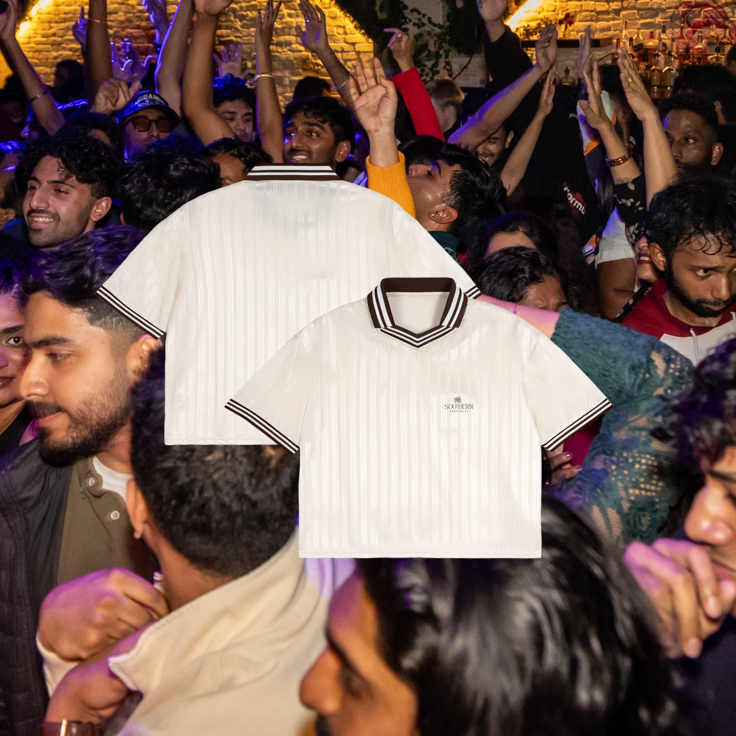 Signature Polo - Green on Signature White